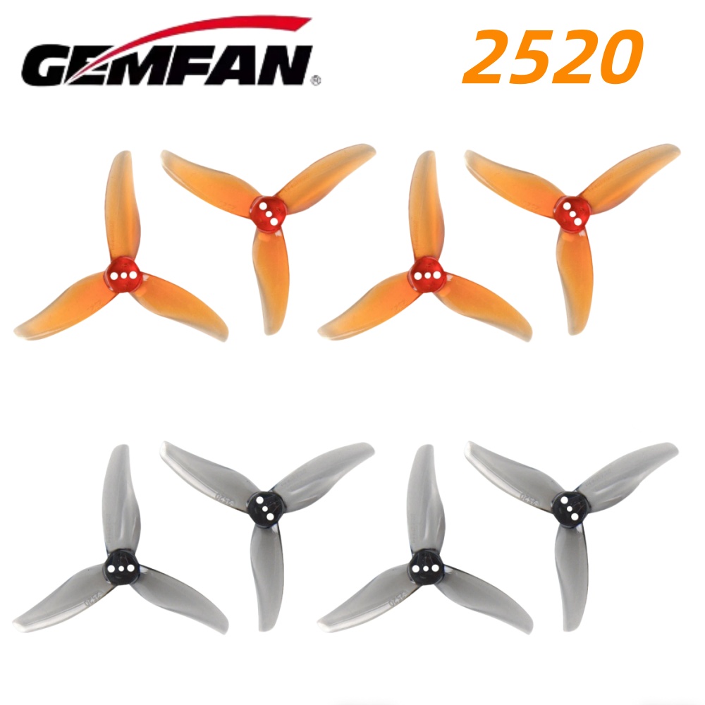 4 คู่เจมแฟน ฮิวริเคน 2520 2.5X - Fpv Drone Propeller บทวิจารณ์และราคา